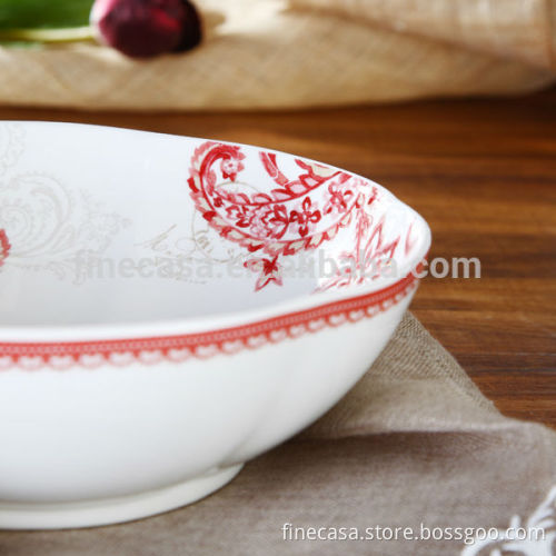 9 Inches Elegant Decorative Salad Bowl
